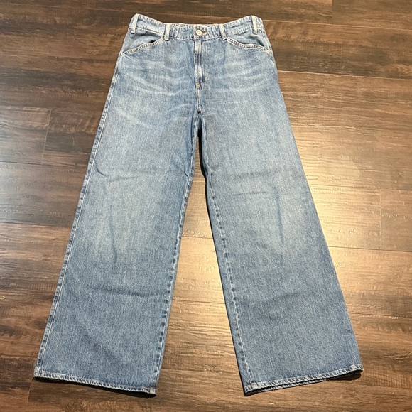 Citizens Of Humanity Denim - Citizens Of Humanity Blue Denim Wide Leg Jeans